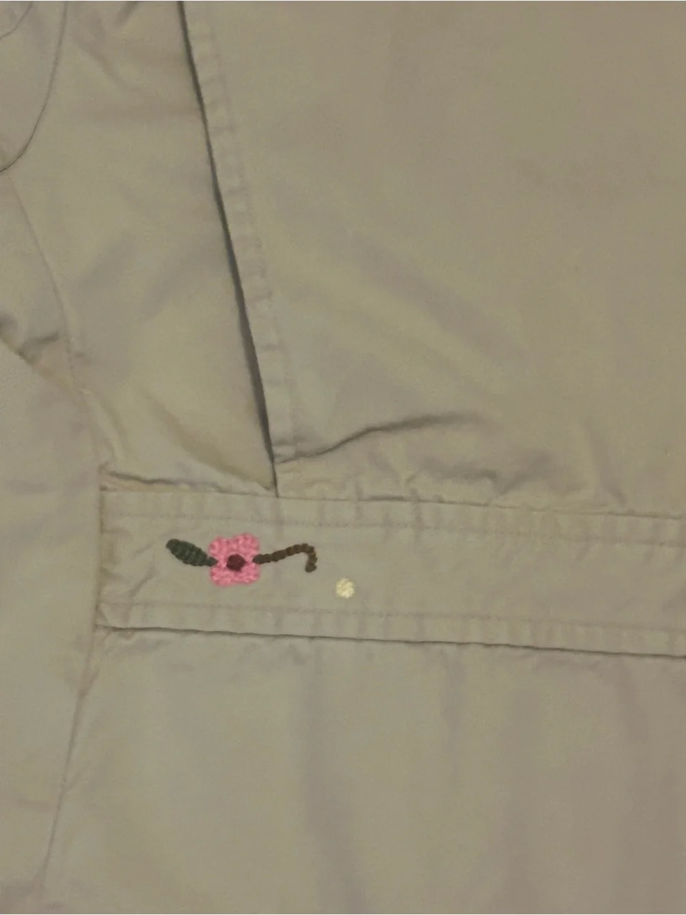 GAP Girls Cream Embroidered flowers Pea Coat 249